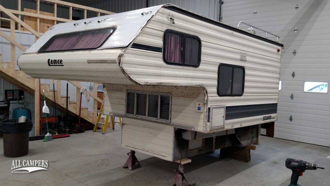 Pickup Camper Exterior Restoration - ALL Campers - Camper Service ...